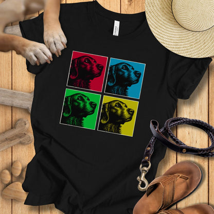 Pop Art Golden Retriever - T-Shirt Unisex Modern Fit - Weich & Leicht