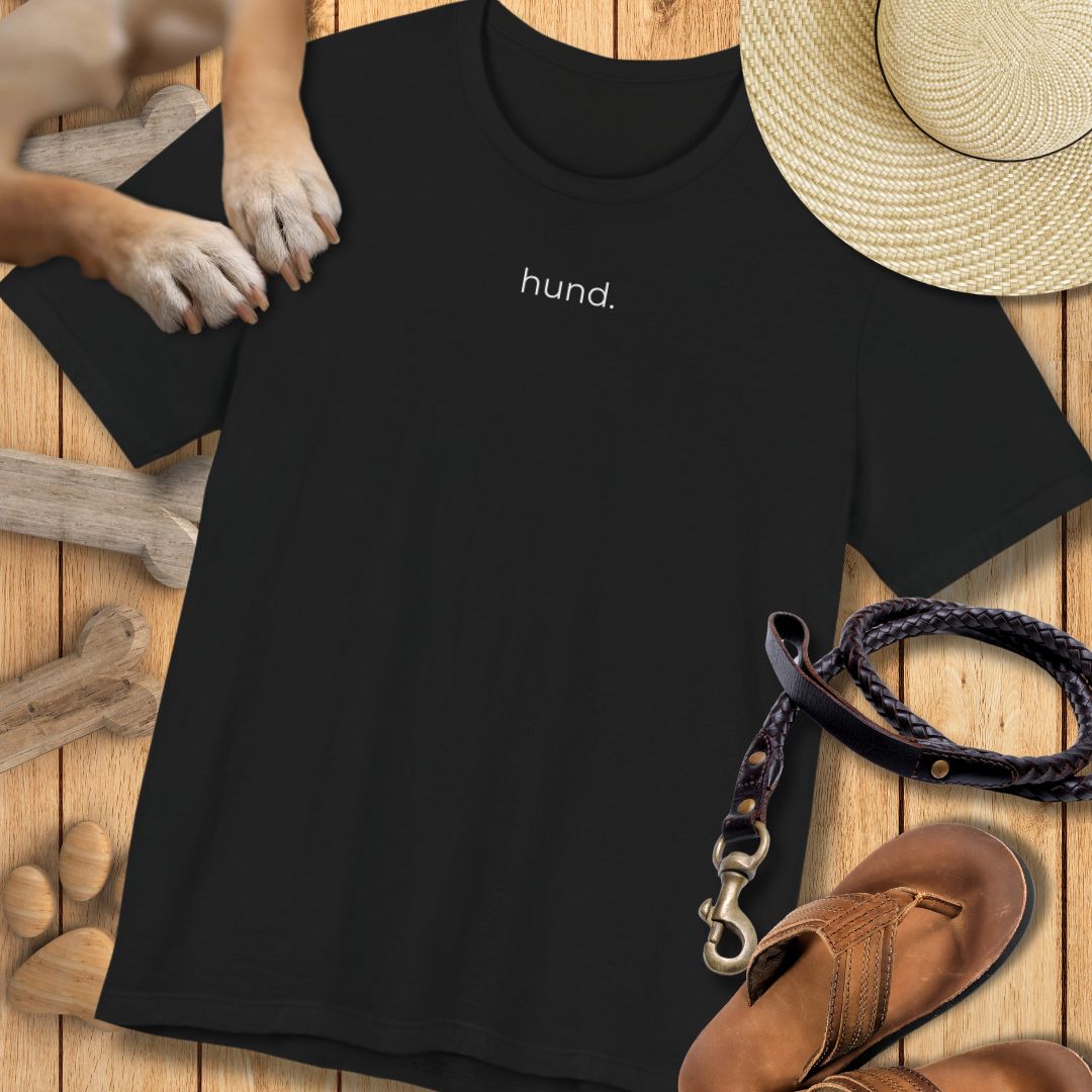 hund. - Vorne & hinten - T-Shirt Unisex Modern Fit - Weich & Leicht
