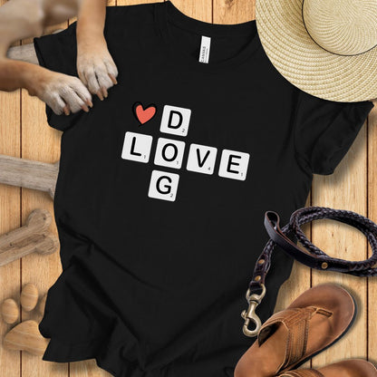 Scrabble Dog Love - T-Shirt Unisex Modern Fit - Weich & Leicht