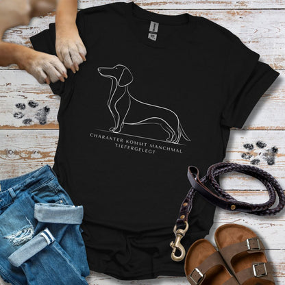 Charakter Tiefergelegt - Dackel - T-Shirt Unisex Classic Fit - Bequemer Klassiker