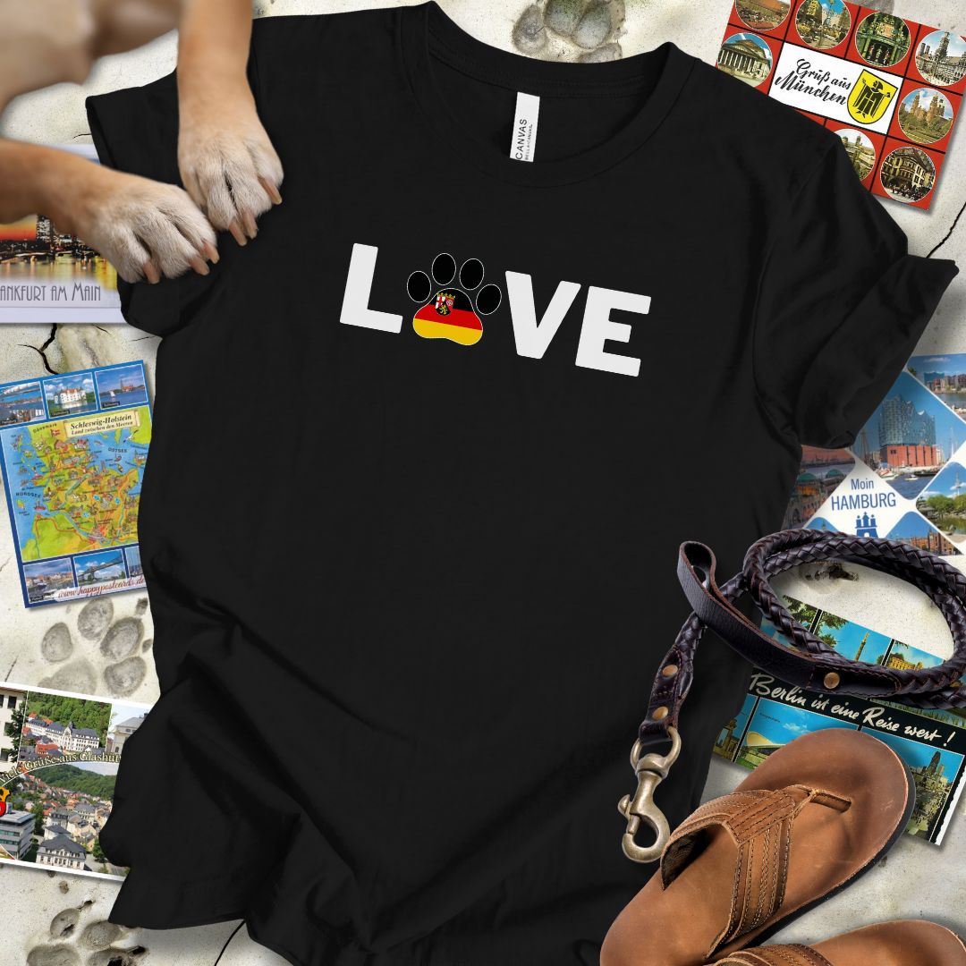 Love Pfote - Rheinland-Pfalz - T-Shirt Unisex Slim Fit
