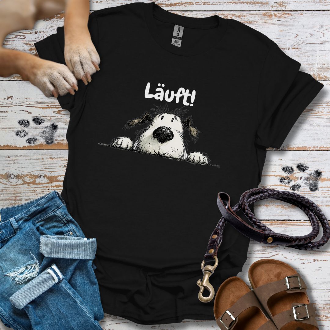 Läuft! - T-Shirt Unisex Classic Fit Bequemer Klassiker