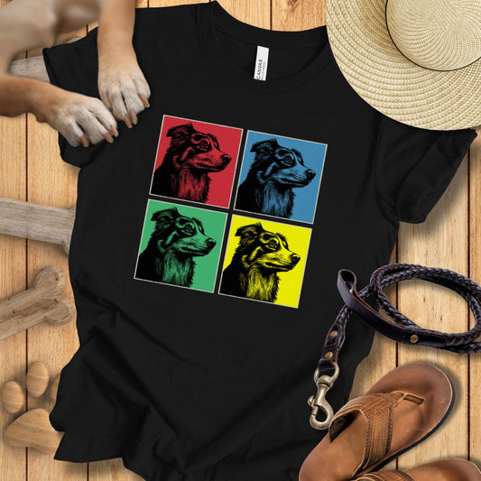 Pop Art Australian Shepherd - T-Shirt Unisex Modern Fit - Weich & Leicht