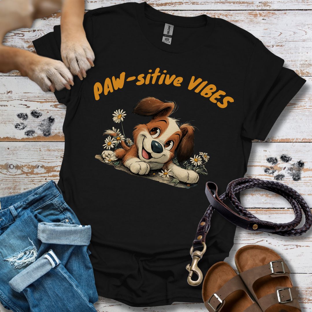 Paw-sitive Vibes 2 - T-Shirt Unisex Relaxed Fit