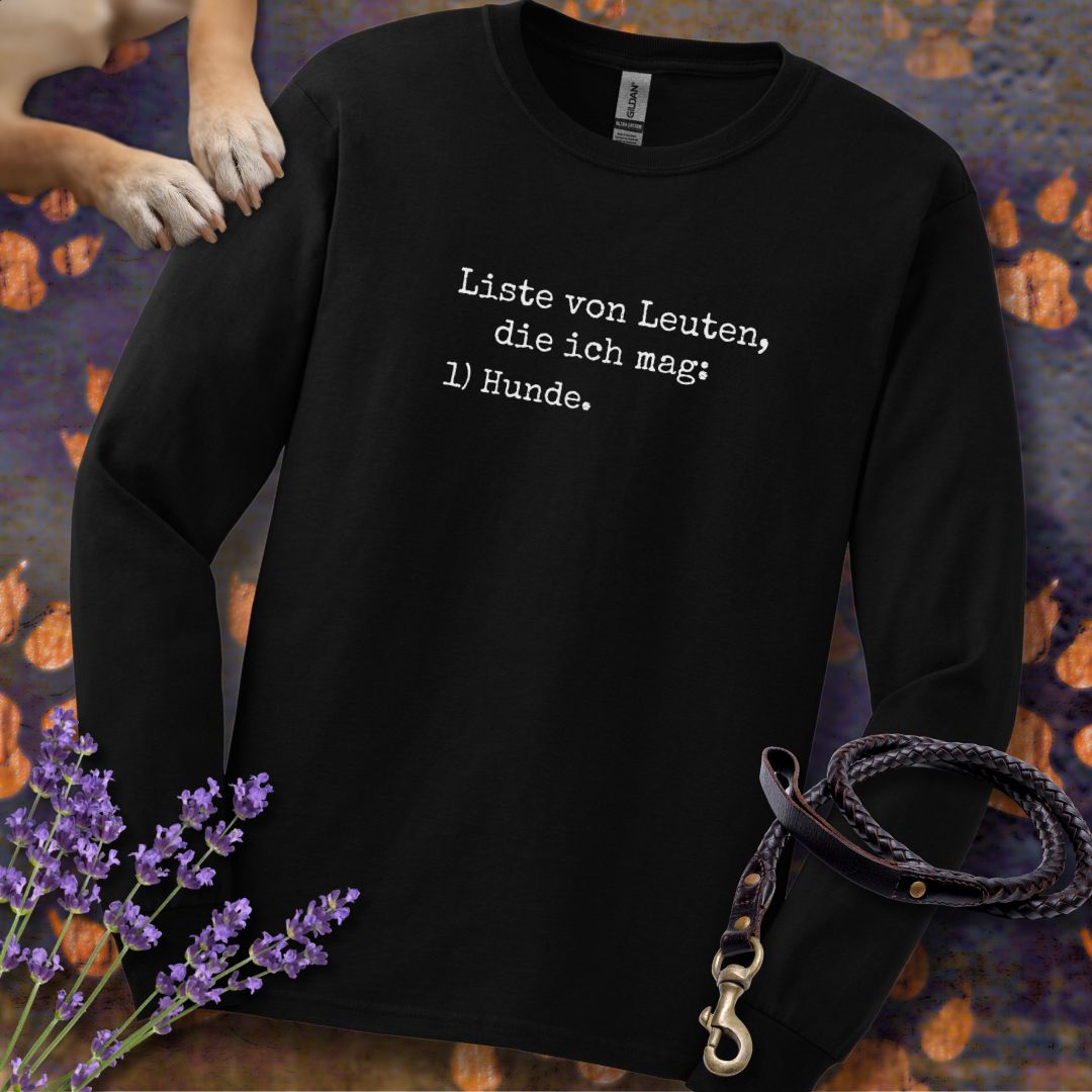Liste von Leuten, die ich mag - Unisex Longsleeve Classic Fit