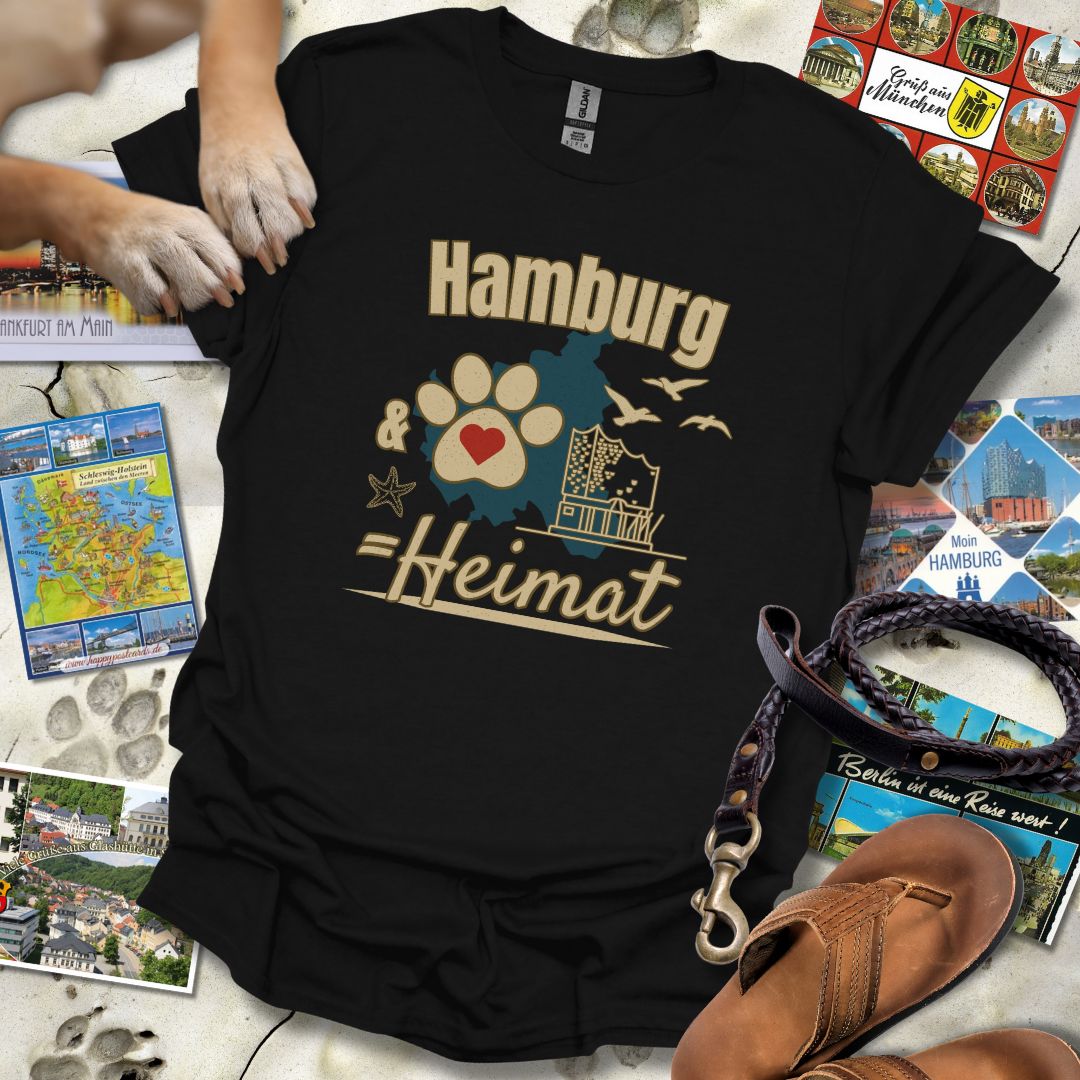 Hamburg & Hund = Heimat - T-Shirt Unisex Classic Fit - Bequemer Klassiker