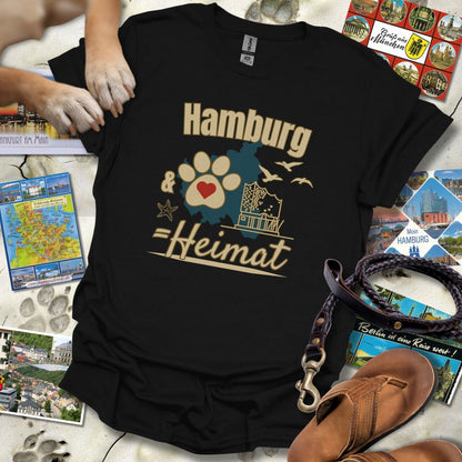 Hamburg & Hund = Heimat - T-Shirt Unisex Classic Fit - Bequemer Klassiker