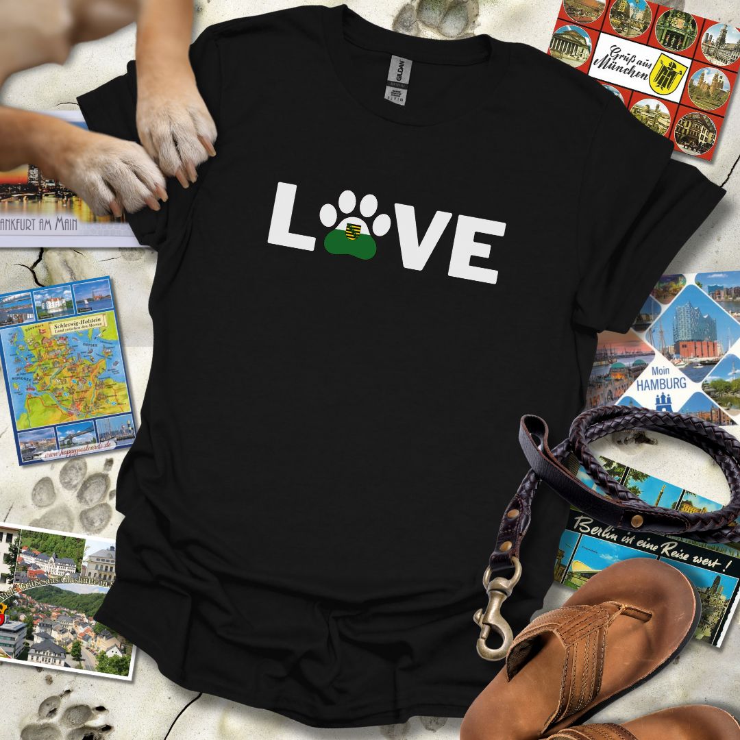 Love Pfote - Sachsen - T-Shirt Unisex Relaxed Fit