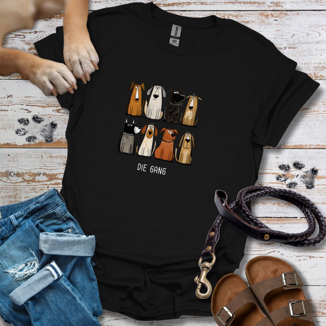 Acht Hunde "Die Gang" - T-Shirt Unisex Classic Fit - Bequemer Klassiker