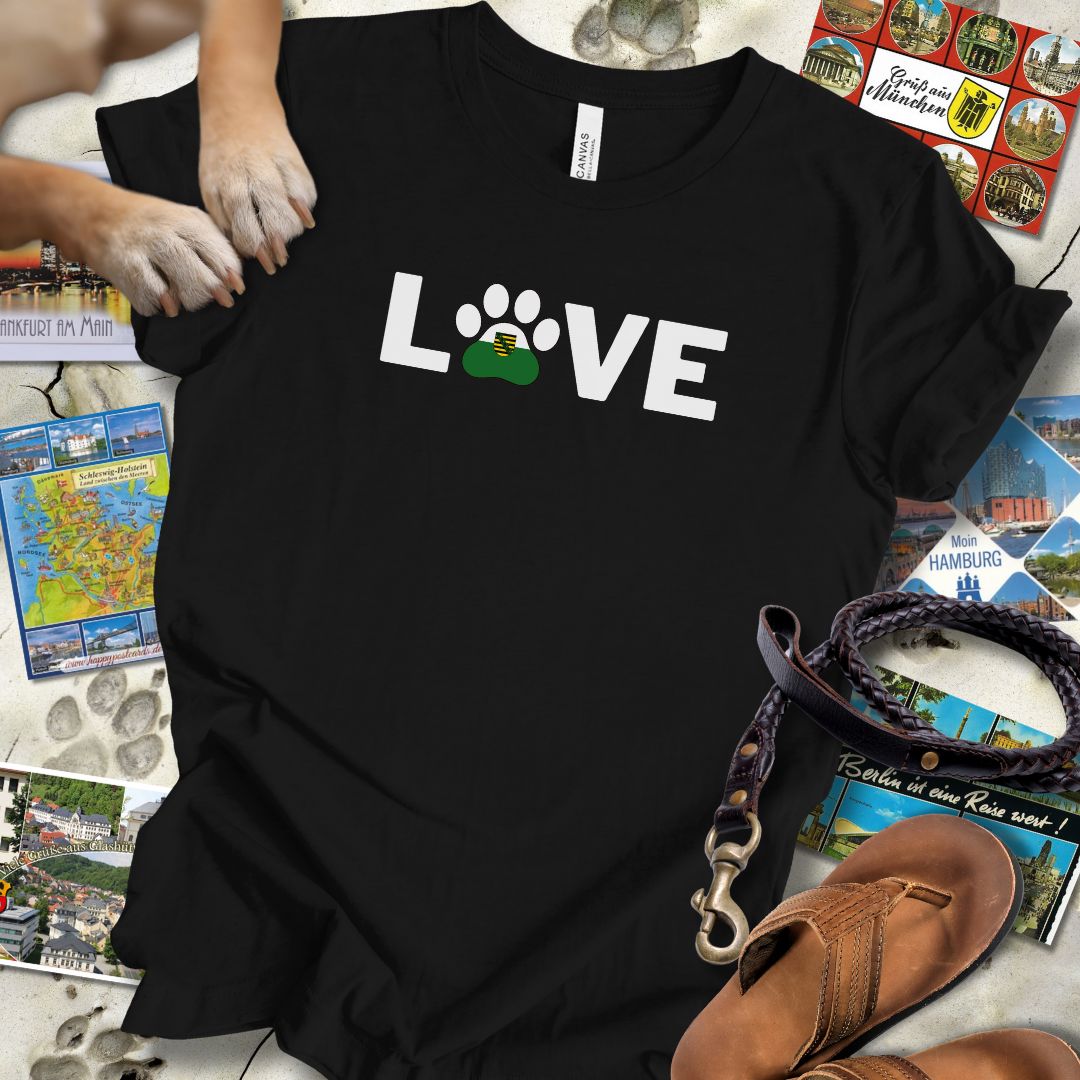 Love Pfote - Sachsen - T-Shirt Unisex Slim Fit