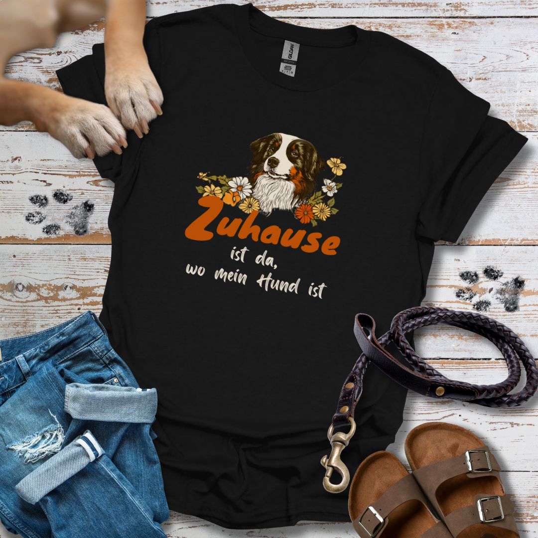 Zuhause ist da, wo mein Hund ist - T-Shirt Unisex Relaxed Fit