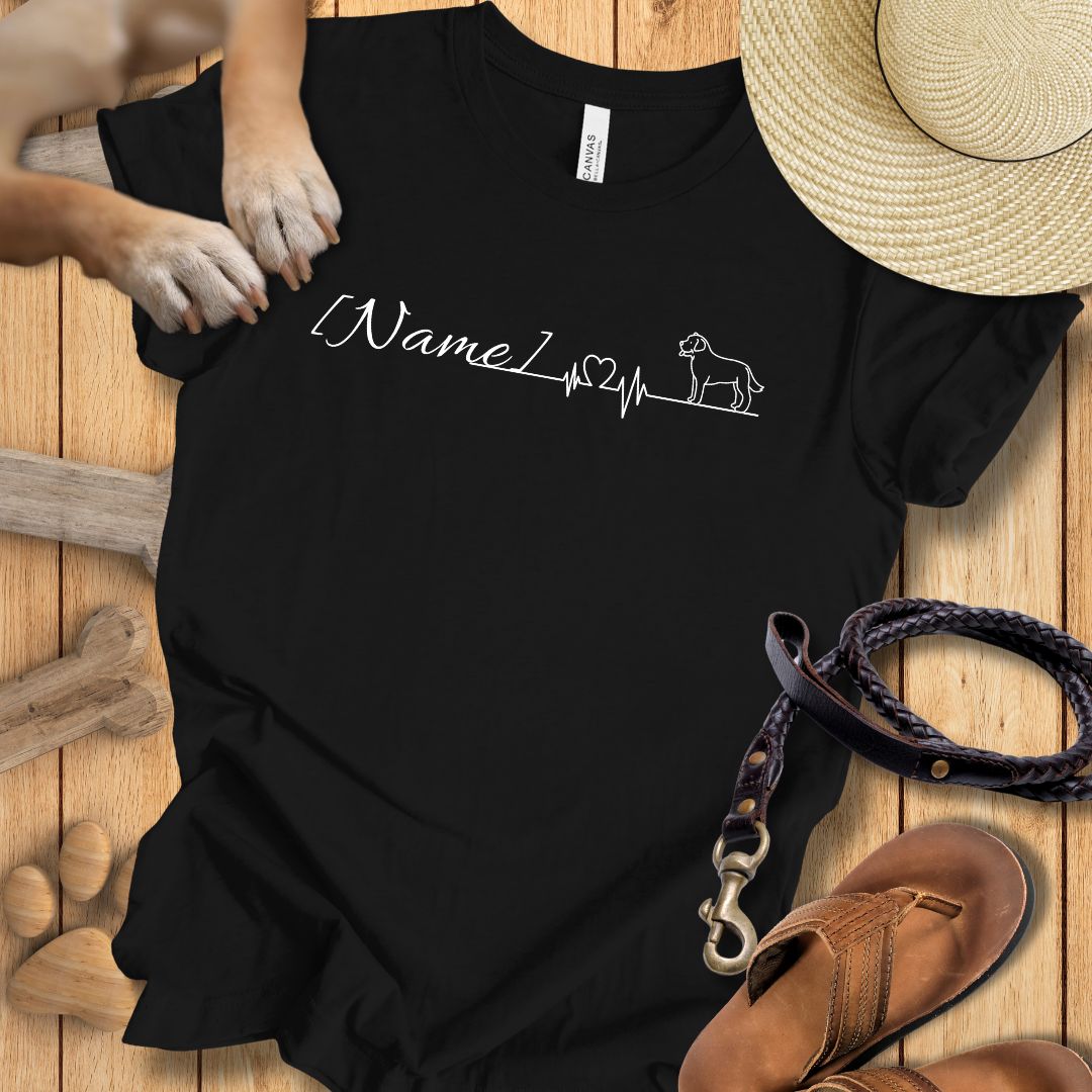 Herzlinie Personalisierbar - T-Shirt Unisex Modern Fit - Weich & Leicht