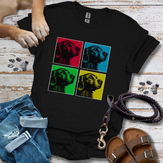 Pop Art Golden Retriever - T-Shirt Unisex Classic Fit - Bequemer Klassiker