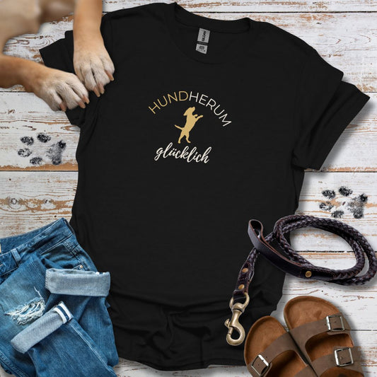 Hundherum glücklich - T-Shirt Unisex Classic Fit - Bequemer Klassiker