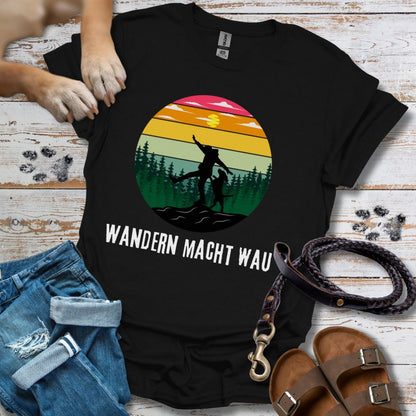 Wandern macht Wau - T-Shirt Unisex Classic Fit - Bequemer Klassiker