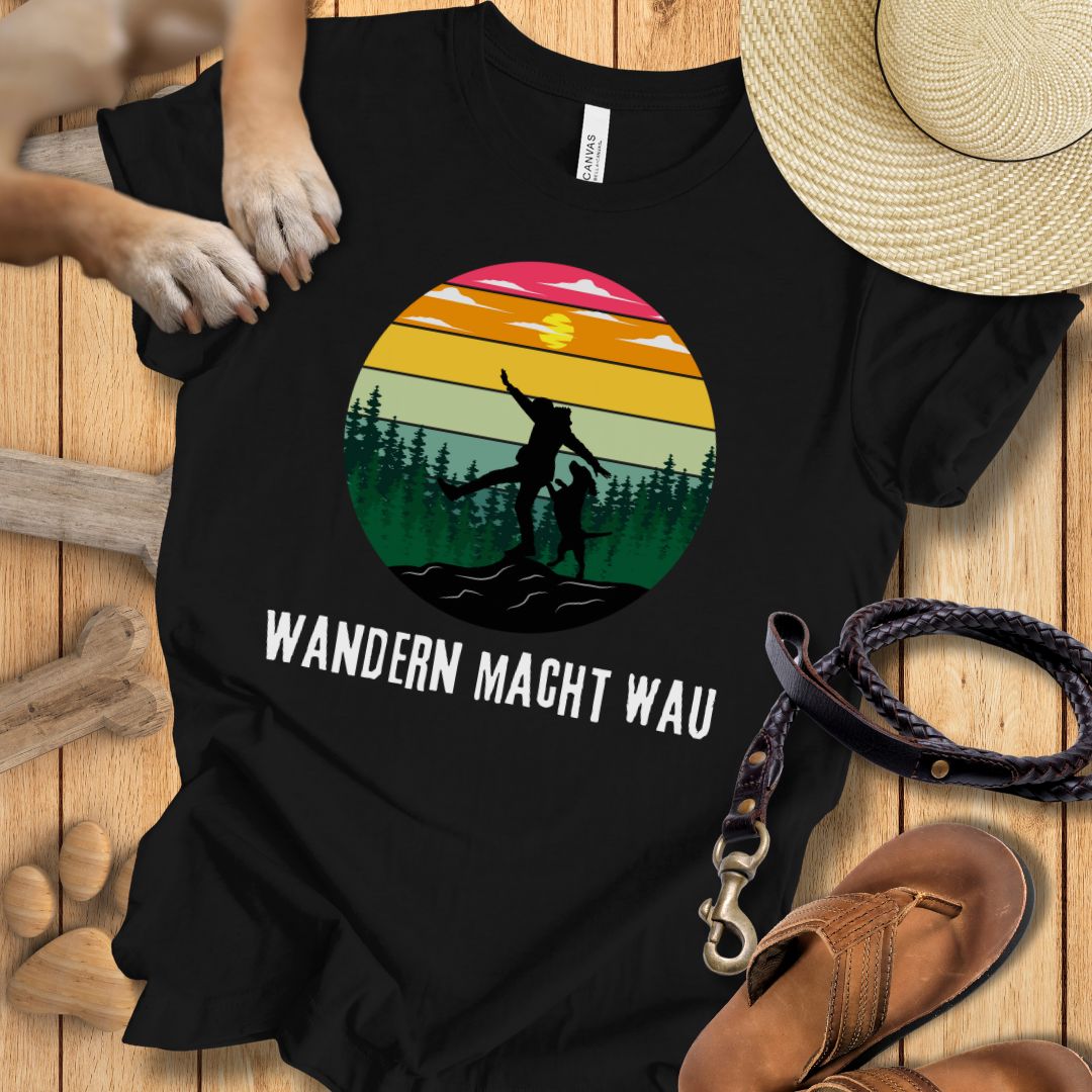 Wandern macht Wau - T-Shirt Unisex Modern Fit - Weich & Leicht