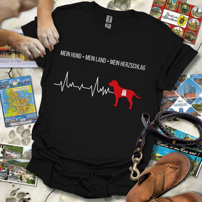Mein Hund, Mein Land, Mein Herzschlag - Hamburg - T-Shirt Unisex Relaxed Fit