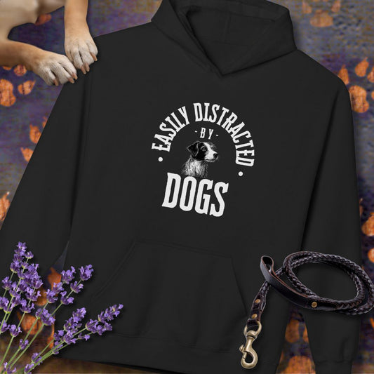 Easily Distracted by Dogs - Unisex Modern Fit Hoodie