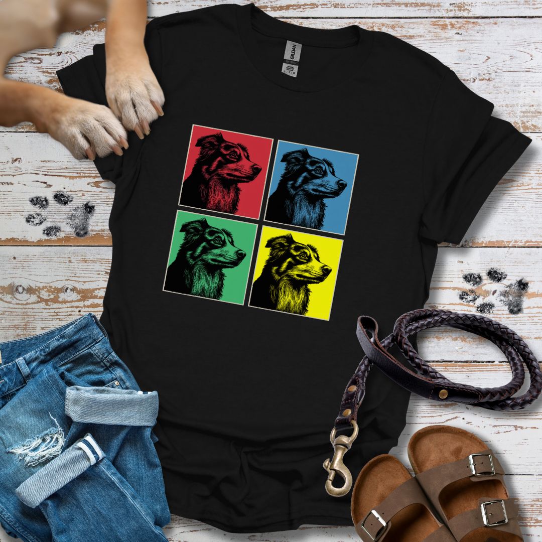 Pop Art Australian Shepherd - T-Shirt Unisex Classic Fit - Bequemer Klassiker