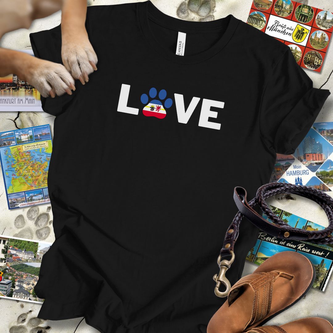 Love Pfote - Mecklenburg-Vorpommern - T-Shirt Unisex Slim Fit