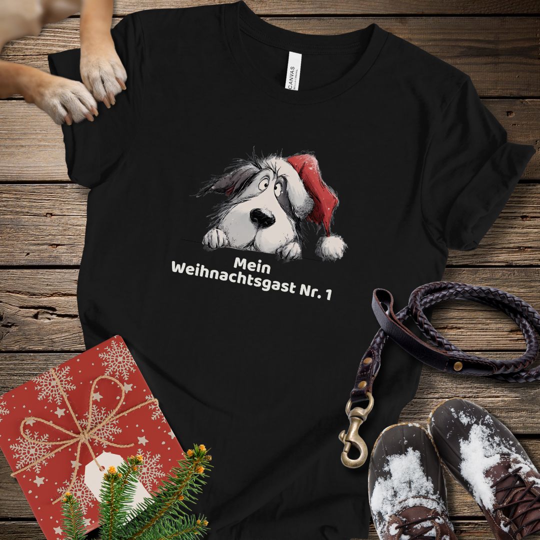 T-Shirt des Monats Dezember "Mein Weihnachtsgast Nr. 1" - T-Shirt Unisex Modern Fit - Weich & Leicht