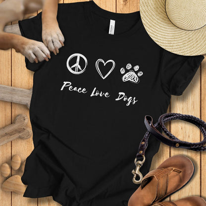 Peace Love Dogs - T-Shirt Unisex Modern Fit - Weich & Leicht