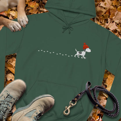 Kleiner Hund im Schnee - Unisex Classic Fit Hoodie