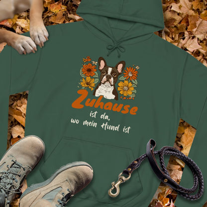 Zuhause ist da wo mein Hund ist - Französische Bulldogge - Unisex Classic Fit Hoodie