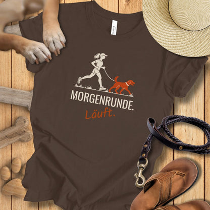 Morgenrunde Frau - Premium T-Shirt Modern Fit - Weich & Leicht