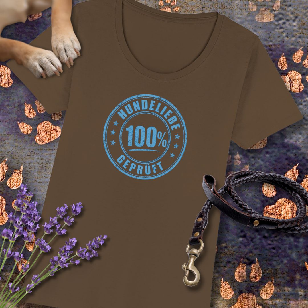 100% Hundeliebe - Premium Damen T-Shirt - Slim Fit