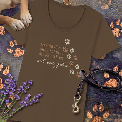 Es sind die ohne Schuhe, die jeden Weg mit uns gehen - Premium Damen T-Shirt - Slim Fit