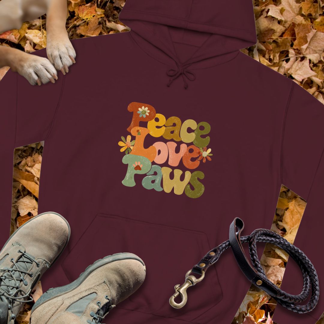 Peace Love Paws – Unisex Classic Fit Hoodie