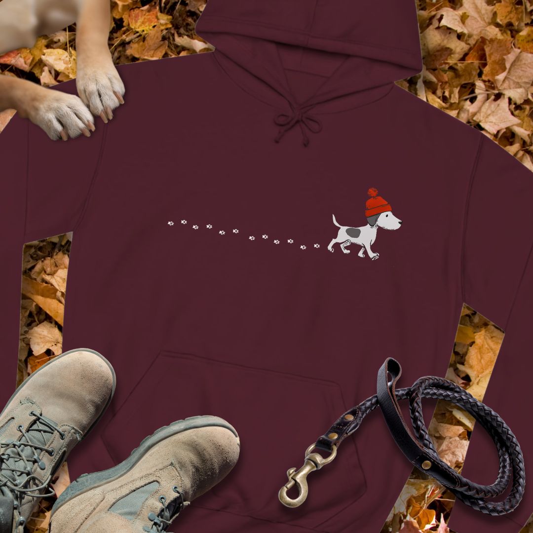 Kleiner Hund im Schnee - Unisex Classic Fit Hoodie