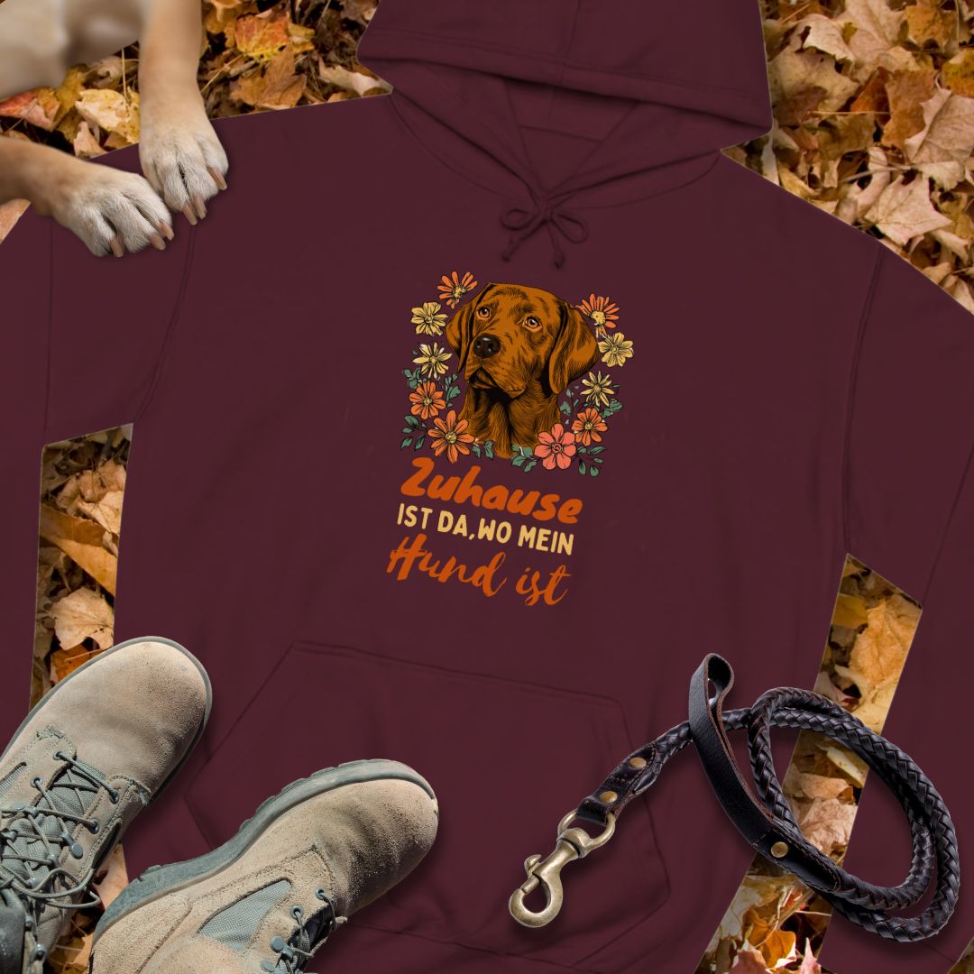 Zuhause ist da wo mein Hund ist - Red Fox Labrador - Unisex Classic Fit Hoodie