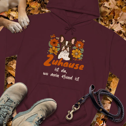 Zuhause ist da wo mein Hund ist - Französische Bulldogge - Unisex Classic Fit Hoodie