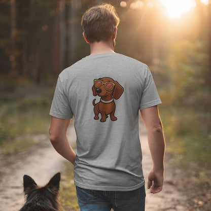 Cooler Dackel - Nur Hinten - T-Shirt Unisex Classic Fit - Bequemer Klassiker