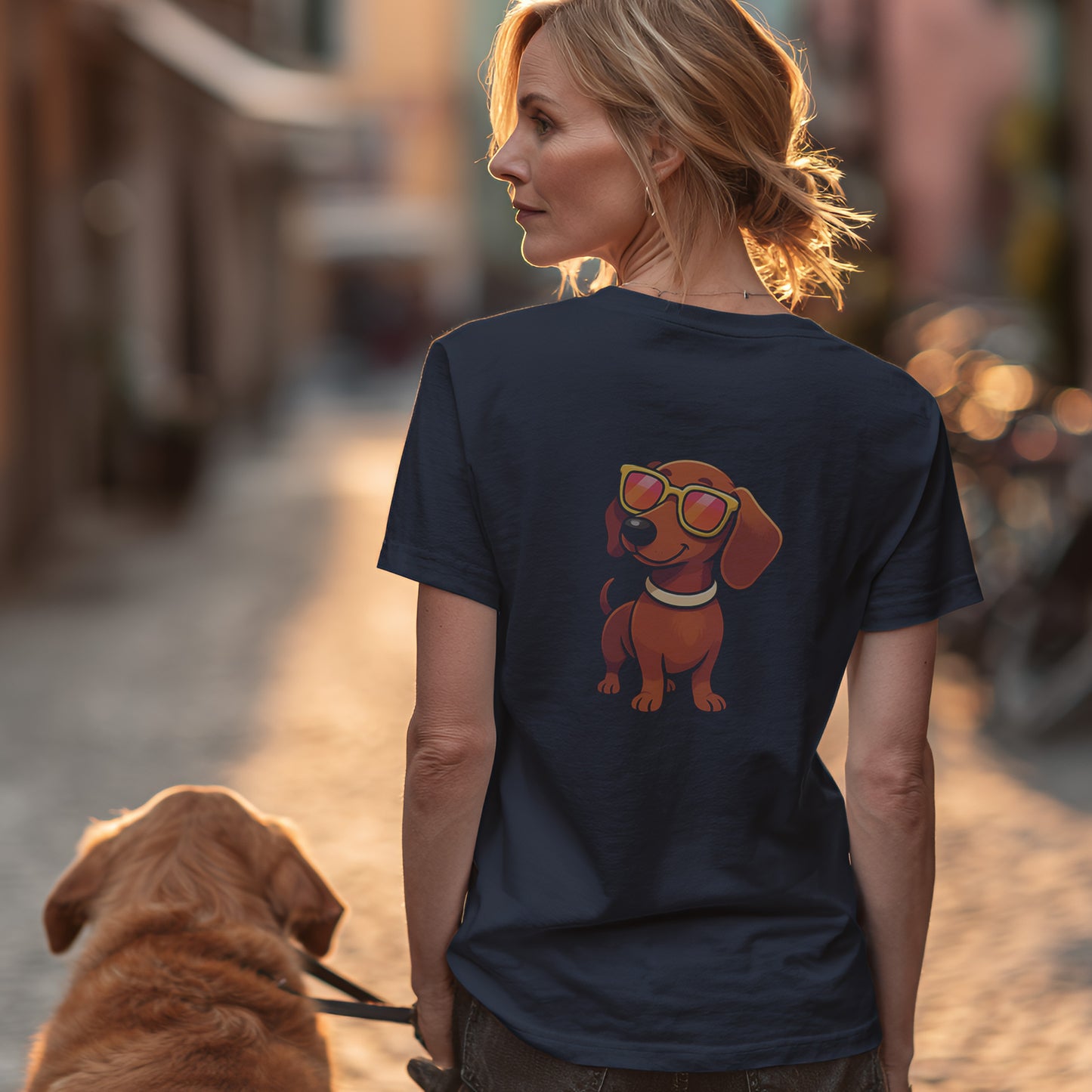 Cooler Dackel - Nur Hinten - T-Shirt Unisex Classic Fit - Bequemer Klassiker
