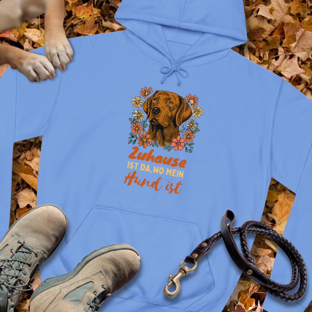 Zuhause ist da wo mein Hund ist - Red Fox Labrador - Unisex Classic Fit Hoodie