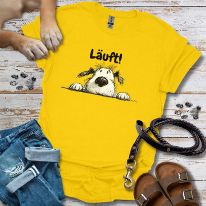 Läuft! - T-Shirt Classic Fit Bequemer Klassiker