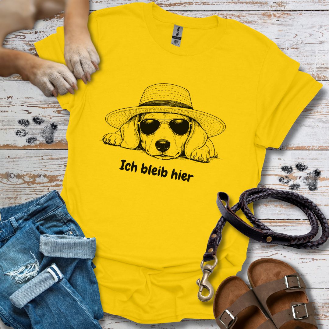 T-Shirt des Monats August - Ich bleib hier - Classic Fit - Bequemer Klassiker