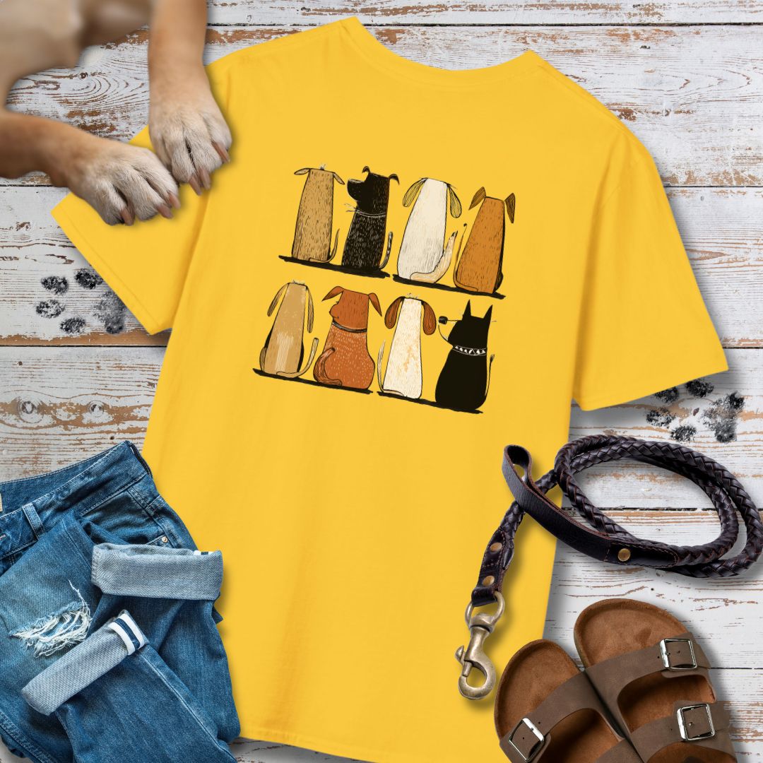 Acht Hunde - Vorne & Hinten - T-Shirt Classic Fit - Bequemer Klassiker