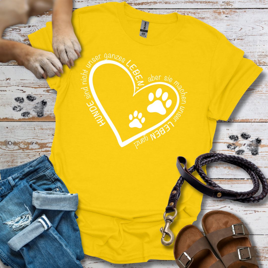 Hunde machen unser Leben ganz - T-Shirt Classic Fit - Bequemer Klassiker