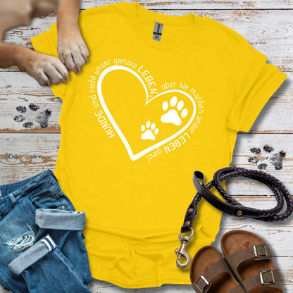 Hunde machen unser Leben ganz - T-Shirt Classic Fit - Bequemer Klassiker