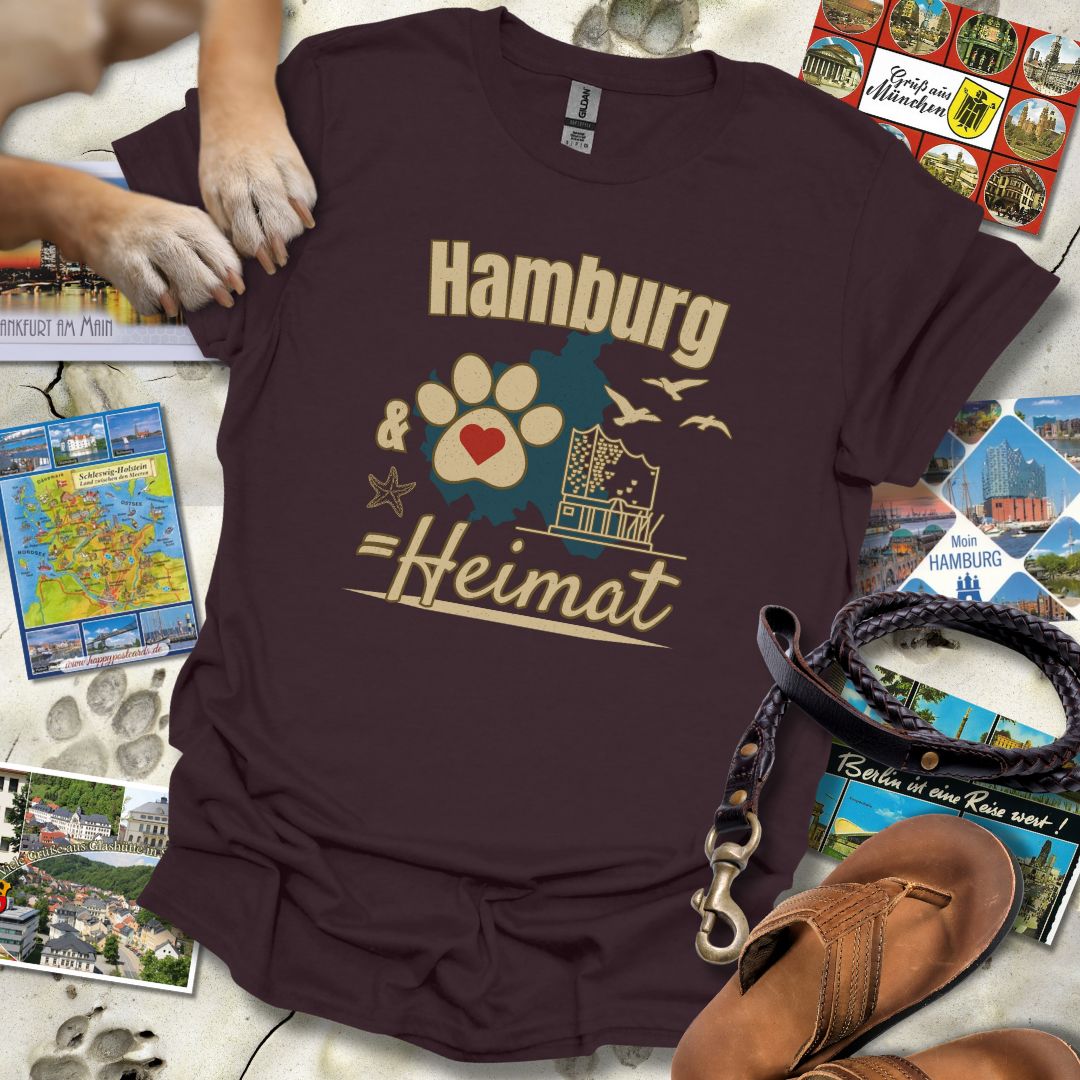 Hamburg & Hund = Heimat - T-Shirt Unisex Classic Fit - Bequemer Klassiker