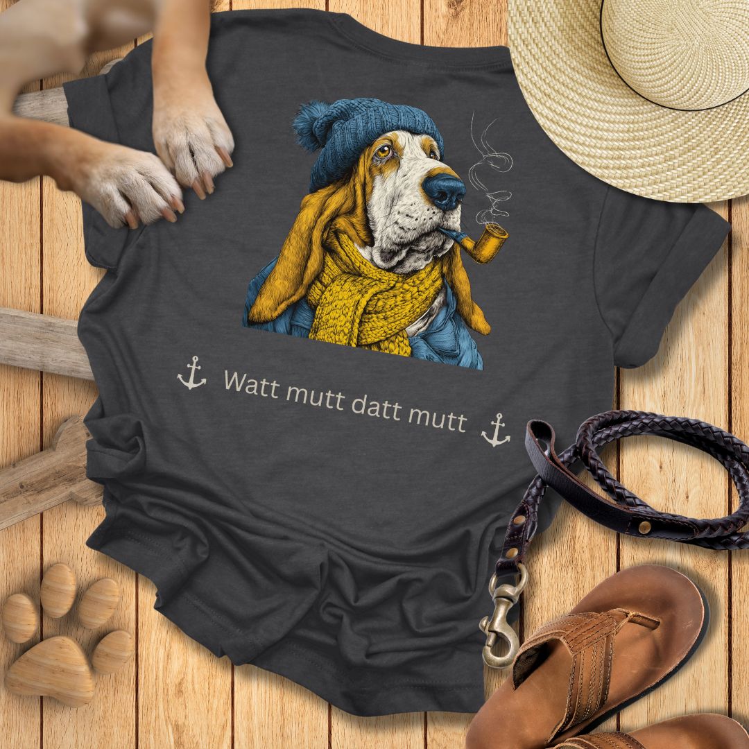 Watt mutt datt mutt - Beidseitig bedrucktes T-Shirt Unisex Slim Fit