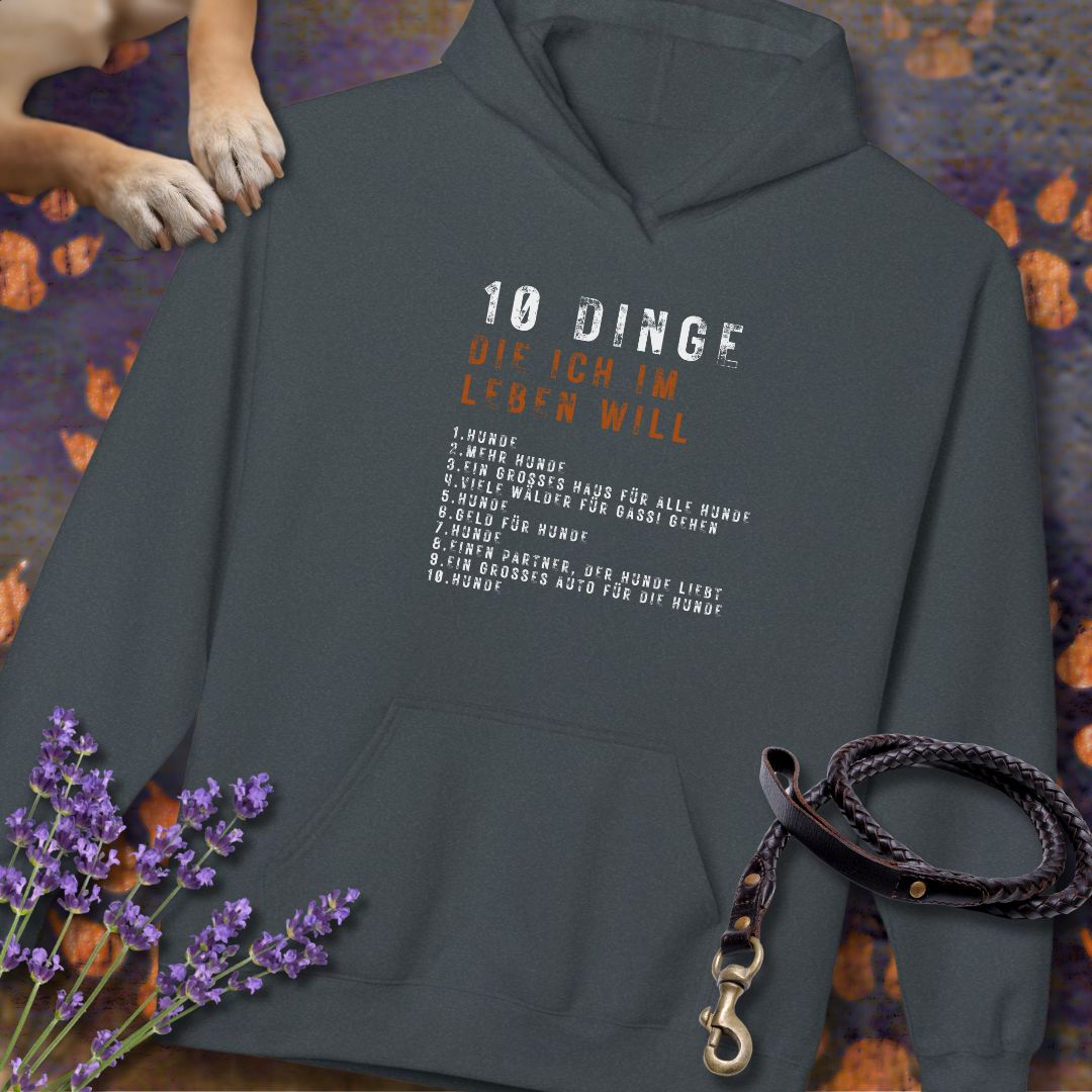 10 Dinge, die ich im Leben will - Unisex Modern Fit Hoodie