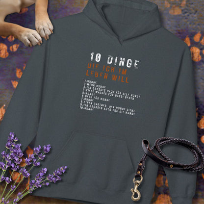 10 Dinge, die ich im Leben will - Unisex Modern Fit Hoodie