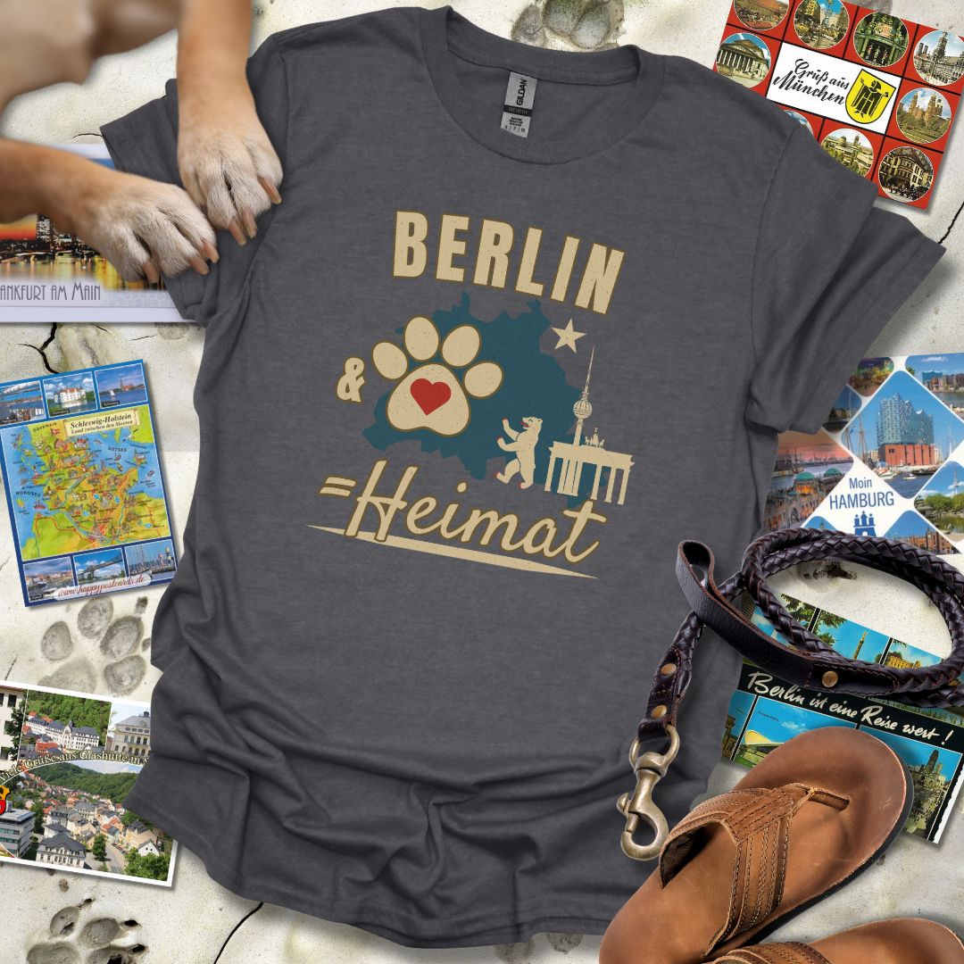 Berlin & Hund = Heimat - T-Shirt Unisex Classic Fit - Bequemer Klassiker