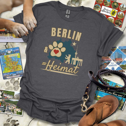 Berlin & Hund = Heimat - T-Shirt Unisex Classic Fit - Bequemer Klassiker