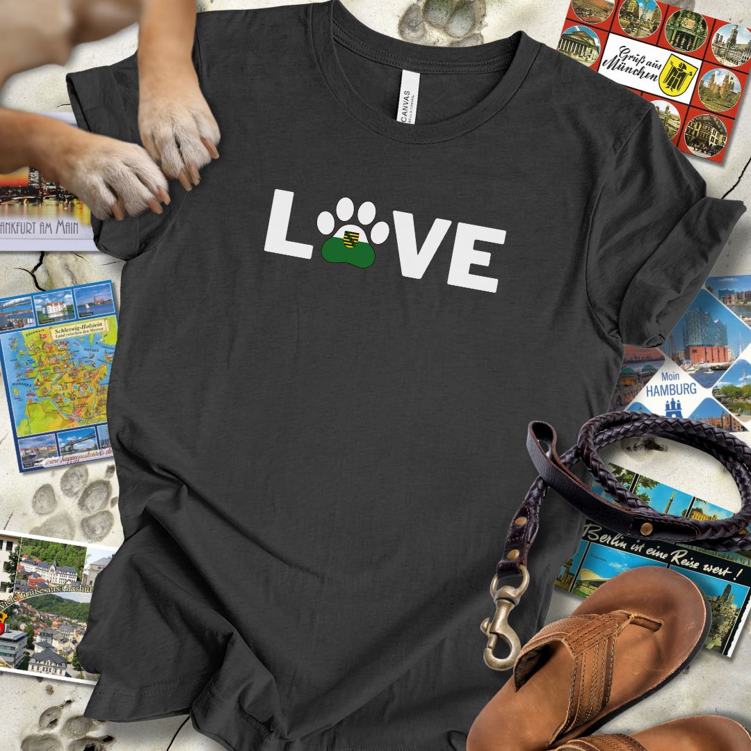Love Pfote - Sachsen - T-Shirt Unisex Slim Fit